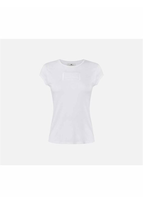 t-shirt con logo centrale ELISABETTA FRANCHI | T-shirt | MA00451E2270